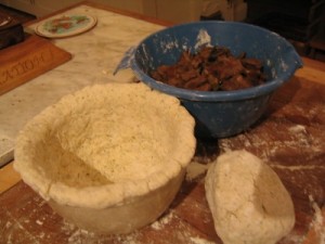 making steak & kidney pud 400