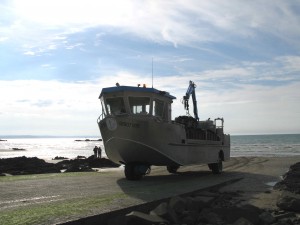out of the sea